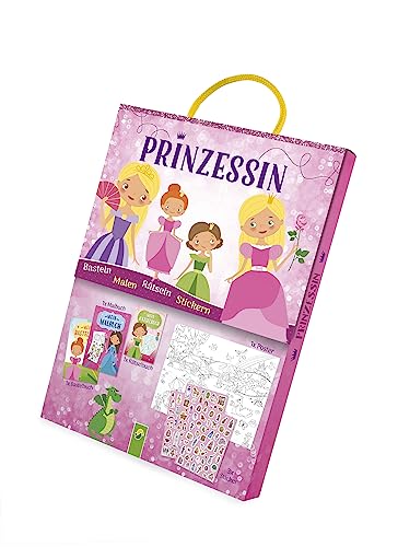 Prinzessin Spaß-Set: Set mit Malbuch, Bastelbuch, Rätselbuch und Stickern von Schwager & Steinlein Verlag GmbH
