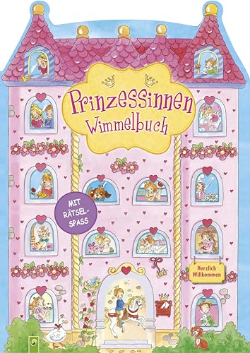 Prinzessinnen Wimmelbuch. Für Kinder ab 3 Jahren: Riesen-Wimmelbuch mit Rätselspaß und Gucklöchern (Wimmelbücher)