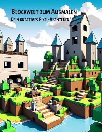 Blockwelt zum Ausmalen - Dein kreatives Pixel - Abenteuer !: Ausmalbuch Blockwelt zum Ausmalen - Dein kreatives Pixel - Abenteuer !: Ausmalbuch von Independently published