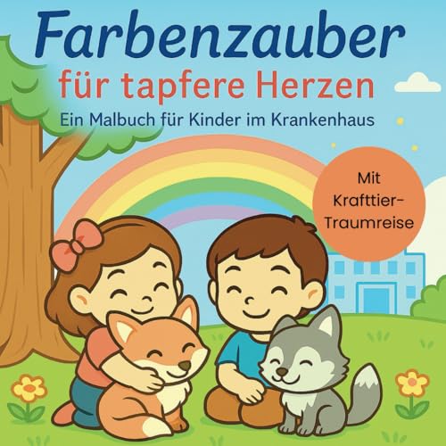 Farbenzauber für tapfere Herzen – Ein Malbuch für Kinder im Krankenhaus: 40 Ausmalbilder plus eine Krafttier-Traumreise zum Anhören von Independently published