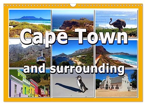 Cape Town and surrounding (Wall Calendar 2025 DIN A3 landscape), CALVENDO 12 Month Wall Calendar: Cape Town - colourful city and wildlife