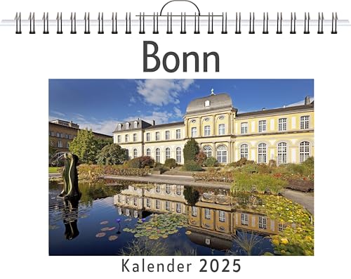 Bonn - (Wandkalender 2025, Kalender DIN A4 quer, Monatskalender im Querformat mit Kalendarium, das perfekte Geschenk) von FlipFlop