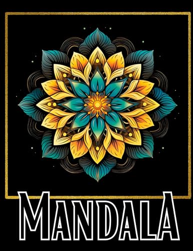 Black Mandala- Das Malbuch: Perfekte Mandalas auf schwarzem Hintergrund. Mandala Malbuch für Erwachsene. Malbuch Mandala. (Black Midnight- Mandala)