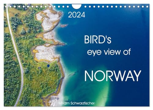 Bird's eye view of Norway (Wall Calendar 2024 DIN A4 landscape), CALVENDO 12 Month Wall Calendar: Norway from above von Calvendo