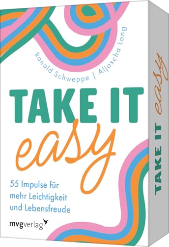 Take it easy: 55 Impulse für mehr Leichtigkeit und Lebensfreude | Kartendeck mit Inspirationen für mehr Gelassenheit, Lebensfreude, Glück. Für ein Leben ohne Stress, Sorgen, Ängste Take it easy: 55 Impulse für mehr Leichtigkeit und Lebensfreude | Kartendeck mit Inspirationen für mehr Gelassenheit, Lebensfreude, Glück. Für ein Leben ohne Stress, Sorgen, Ängste von mvg Verlag