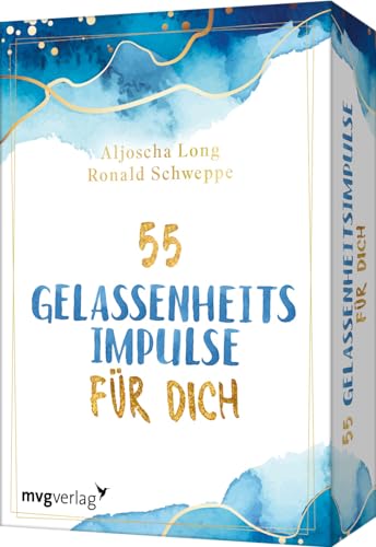 55 Gelassenheitsimpulse für dich: Kartendeck mit Übungen und Inspirationen für mehr Achtsamkeit, Lebensfreude, Selbstliebe, Glück. Hilft gegen Stress, Ängste und Alltagssorgen