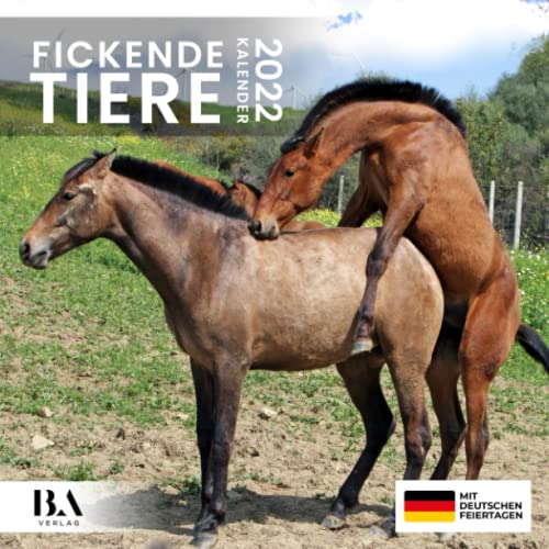 Fickende Tiere Kalender 2022: Das lustige Geschenk für Männer Frauen Freunde Kollegen Weihnachten Geburtstag Valentinstag & Mehr (Mit Deutschen Feiertagen) von Independently published
