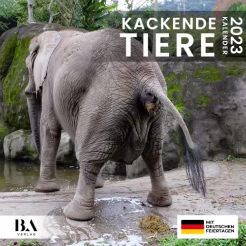 Kackende Tiere Kalender 2023: Das lustige Geschenk für Männer Frauen Freunde Kollegen Weihnachten Geburtstag Valentinstag & Mehr (Mit Deutschen Feiertagen) von Mihlen International Publishing
