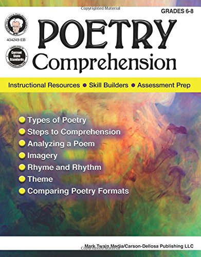 Poetry Comprehension, Grades 6 - 8 von MARK TWAIN MEDIA