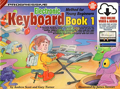 Progressive Keyboard: Method for Young Beginners (Book 1): With Poster & Keyboard Stickers von imusti