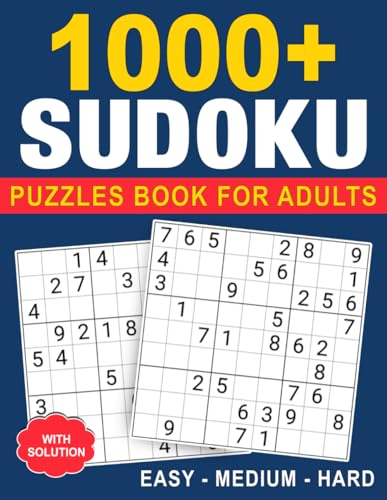 Sudoku Puzzles Book For Adults with Solution von Independently published