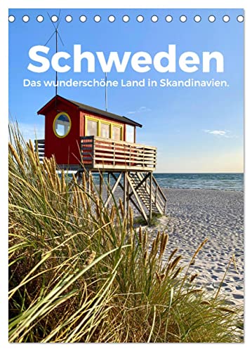 Schweden - Das wunderschöne Land in Skandinavien. (Tischkalender 2025 DIN A5 hoch), CALVENDO Monatskalender von CALVENDO