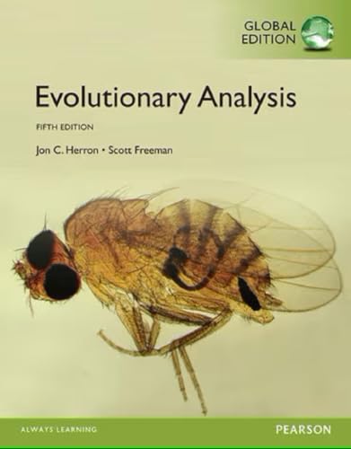 Evolutionary Analysis, Global Edition von Pearson
