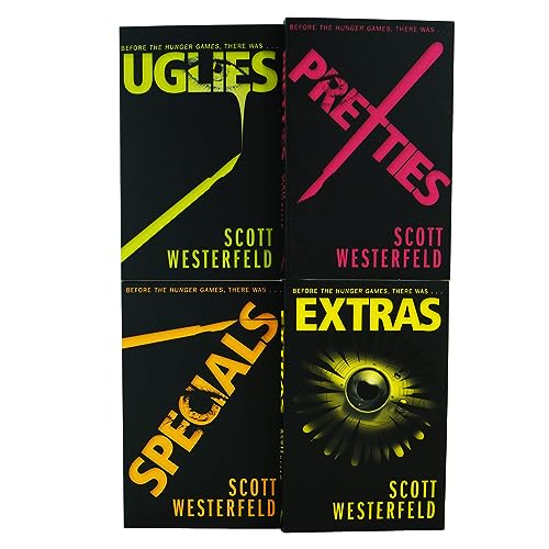 Scott Westerfeld The Uglies Quartet 4 Books Collection Box Set (Uglies, Pretties, Specials, Extras)