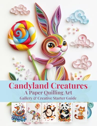 Candyland Creatures: A Paper Quilling Art Gallery & Creative Starter Guide: Explore the Whimsical World of Paper Quilling with Cute Animal Designs, ... and Tips for Selling Your Art Online Candyland Creatures: A Paper Quilling Art Gallery & Creative Starter Guide: Explore the Whimsical World of Paper Quilling with Cute Animal Designs, ... and Tips for Selling Your Art Online von Independently published