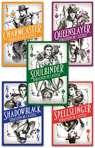 The Spellslinger Series 5 Books Collection Set by Sebastien De Castell - Spellslinger, Shadowblack, Charmcaster, Queenslayer, Soulbinder