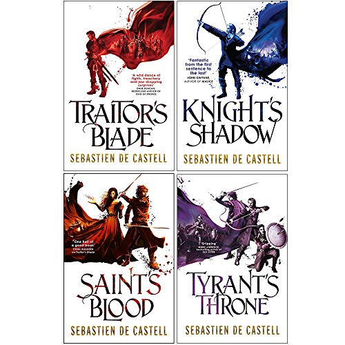 Greatcoats Series 4 Books Collection Set von Sebastien de Castell (Traitor's Blade, Knight's Shadow, Saint's Blood, Tyrant's Throne)