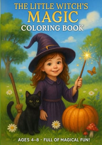 The Little Witch's Magic Coloring Book for Kids: 4 to 8 years old von Independently published