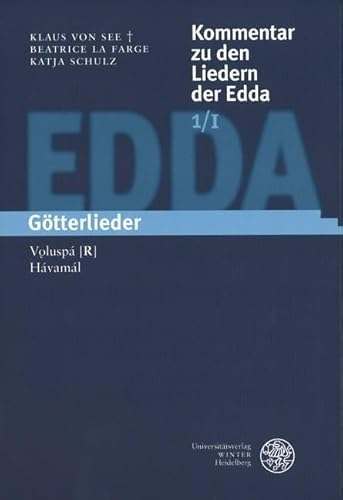 Kommentar zu den Liedern der Edda / Götterlieder: Teil I: Vǫluspá [R], Hávamál / Teil II: Vafþrúðnismál, Grímnismál, Vǫluspá [H], Zwergenverzeichnis ... [H], Zwergenverzeichnis aus der Gylfaginning
