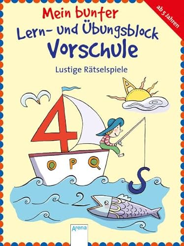 Lustige Rätselspiele: Mein bunter Lern- und Übungsblock Vorschule