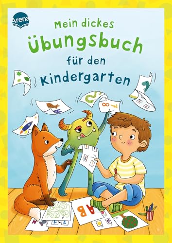 Mein dickes Übungsbuch für den Kindergarten: 160 Rätsel und Übungen für Kinder ab 4 Jahren (Kleine Rätsel und Übungen für Kindergartenkinder)
