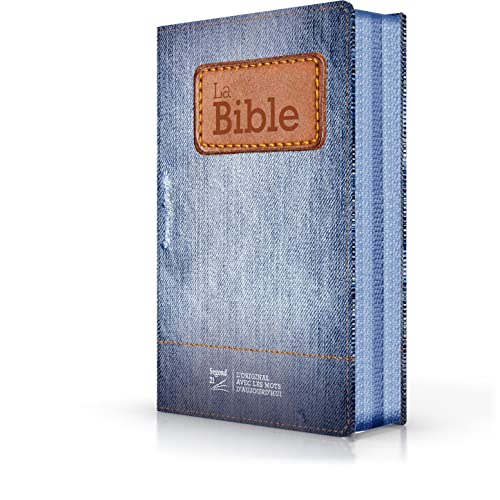 Bible Segond 21 compacte (premium style) toilée motif jeans : couverture souple, avec fermeture éclair von Société Biblique de Genève
