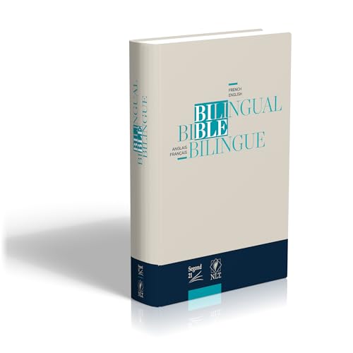 Bible bilingue français/anglais, Segond 21/NLT : couverture rigide, beige et bleue
