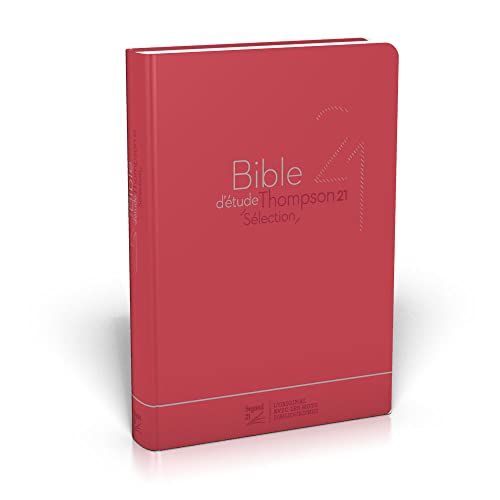 Bible d'étude Thompson 21 sélection : : couverture souple rouge: Couverture souple Vivella rouge von Société Biblique de Genève