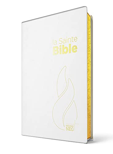 Bible Segond NEG compacte: couverture souple toilée blanche, tranches or