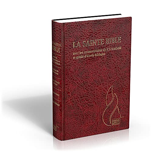 Bible d'étude Segond NEG Scofield, grenat : couverture rigide, skyvertex