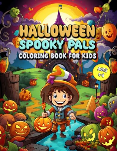 Halloween Spooky Pals Coloring Book for Kids: Cute Halloween Coloring Odyssey