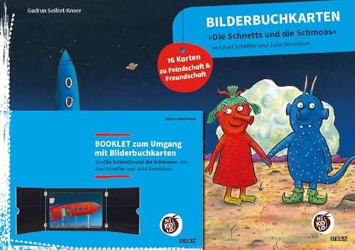 Bilderbuchkarten »Die Schnetts und die Schmoos« von Axel Scheffler und Julia Donaldson: 16 Karten zu Freundschaft und Feindschaft, mit Booklet von Beltz