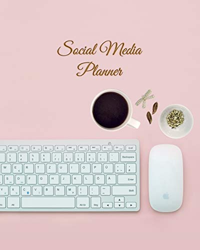 Social Media Planner: Pink Social Media Posting Schedule Content Planner/Organizer