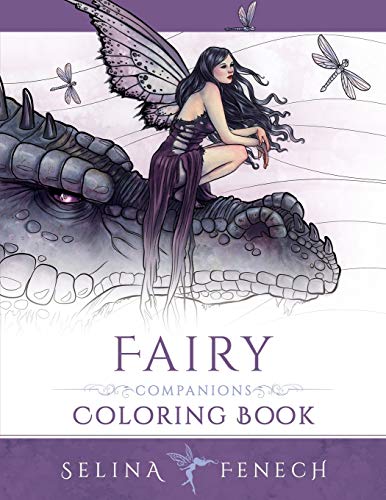 Fairy Companions Coloring Book - Fairy Romance, Dragons and Fairy Pets (Fantasy Coloring by Selina, Band 4) von Fairies and Fantasy Pty Ltd
