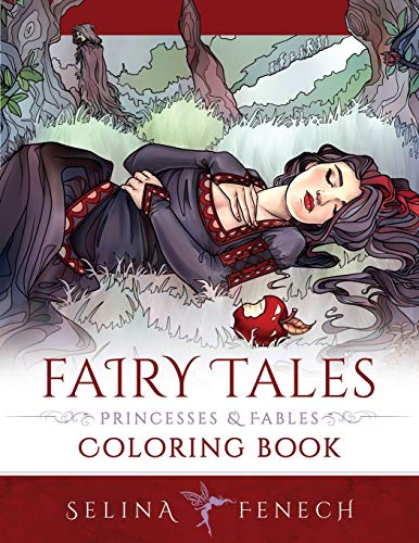 Fairy Tales, Princesses, and Fables Coloring Book (Fantasy Coloring by Selina)