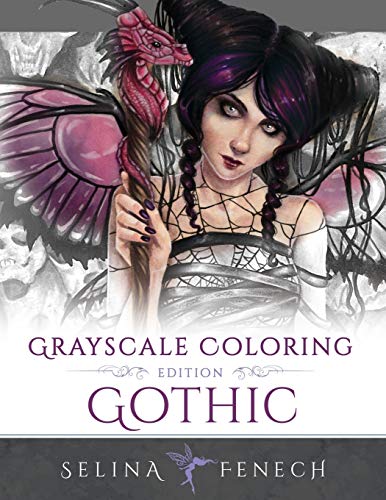 Gothic - Grayscale Edition Coloring Book (Grayscale Coloring Books by Selina, Band 6) von Fairies and Fantasy Pty Ltd