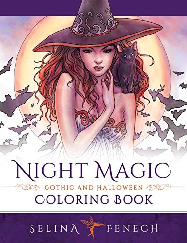 Night Magic - Gothic and Halloween Coloring Book (Fantasy Coloring by Selina, Band 10)