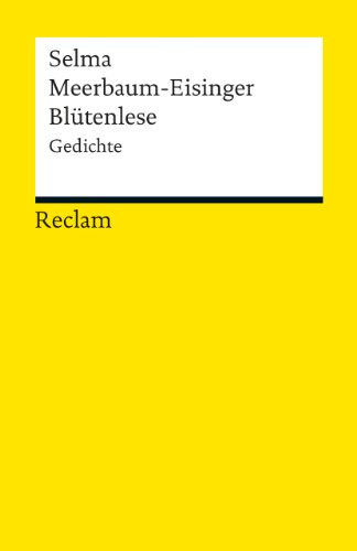 Blütenlese: Gedichte (Reclams Universal-Bibliothek) von Reclam Philipp Jun.