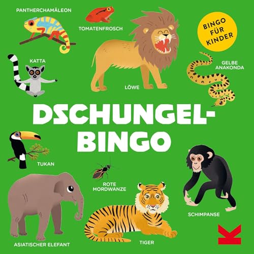 Laurence King Verlag Dschungel-Bingo Familienspiel, Yellow
