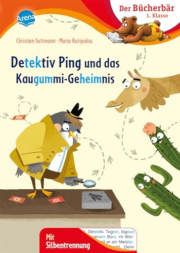 Detektiv Ping und das Kaugummi-Geheimnis: Der Bücherbär: Erstlesebuch; spannende Schulgeschichte für die 1. Klasse, mit Silbentrennung zum leichteren ... Mit Silbentrennung und Bildergeschichten)