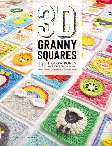 3D granny squares: 100 haakpatronen voor pop-up granny squares von Forte