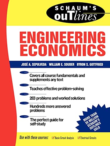 Schaum's Outline of Engineering Economics (Schaum's Outline Series. Schaum's Outline Series in Engineering)