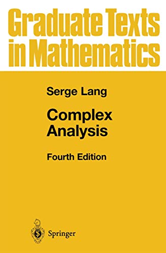 Complex Analysis (Graduate Texts in Mathematics, 103, Band 103) von Springer