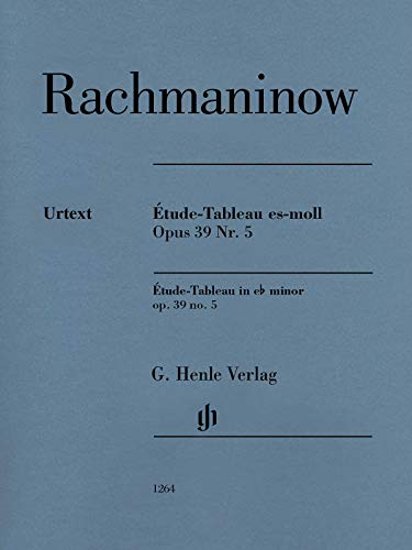 Étude-Tableau es-moll op. 39 Nr. 5 für Klavier zu zwei Händen: Besetzung: Klavier zu zwei Händen (G. Henle Urtext-Ausgabe)
