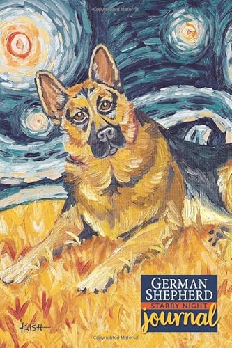 German Shepherd Starry Night Journal