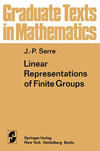 Linear Representations of Finite Groups (Graduate Texts in Mathematics) (Graduate Texts in Mathematics, 42, Band 42)