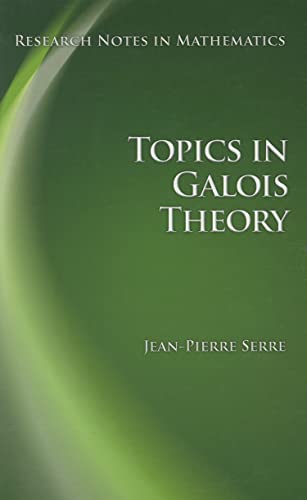 Topics in Galois Theory (Research Notes in Mathematics, Band 1)