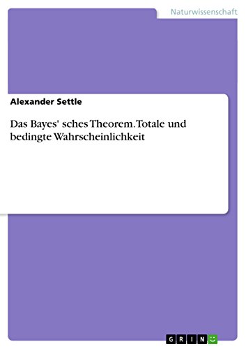 Das Bayes' sches Theorem. Totale und bedingte Wahrscheinlichkeit von GRIN Verlag