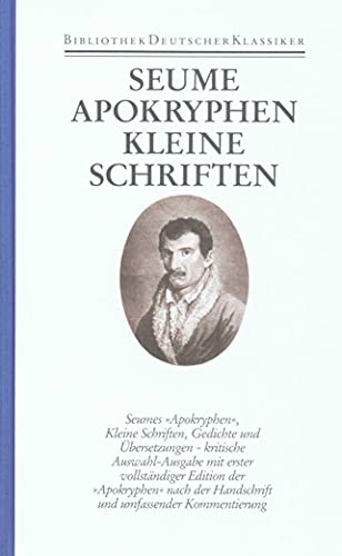 Werke und Briefe in drei Bänden: Band 2: Apokryphen. Kleine Schriften. Gedichte. Übersetzungen Werke und Briefe in drei Bänden: Band 2: Apokryphen. Kleine Schriften. Gedichte. Übersetzungen von Deutscher Klassiker Verlag