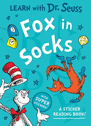 Fox in Socks: Enjoy learning to read with Dr. Seuss in this colourful illustrated sticker activity book – perfect for young children and parents alike (Learn With Dr. Seuss) von HarperCollinsChildren’sBooks
